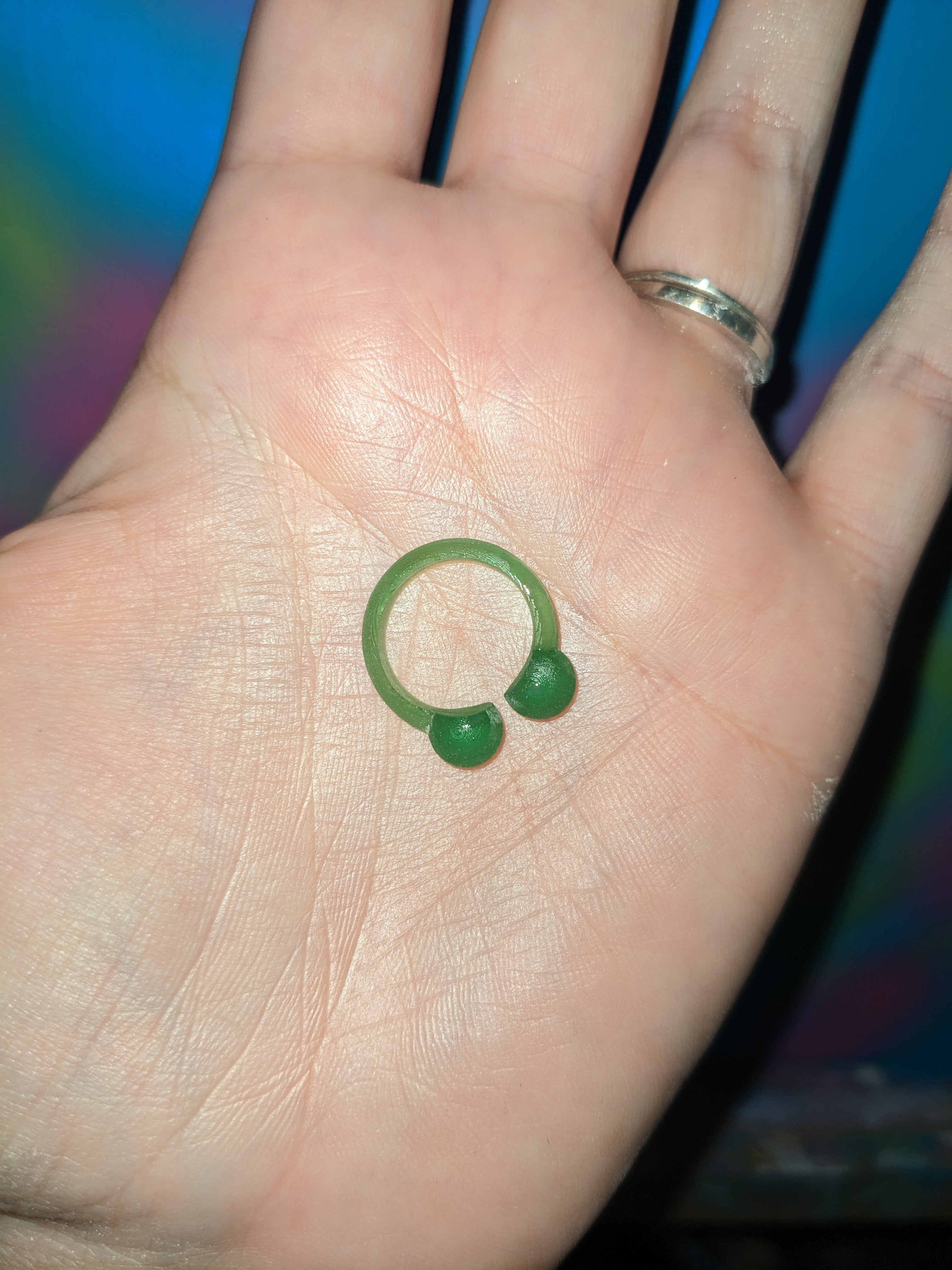 Circular Barbell Ring Onkalo Jewellery